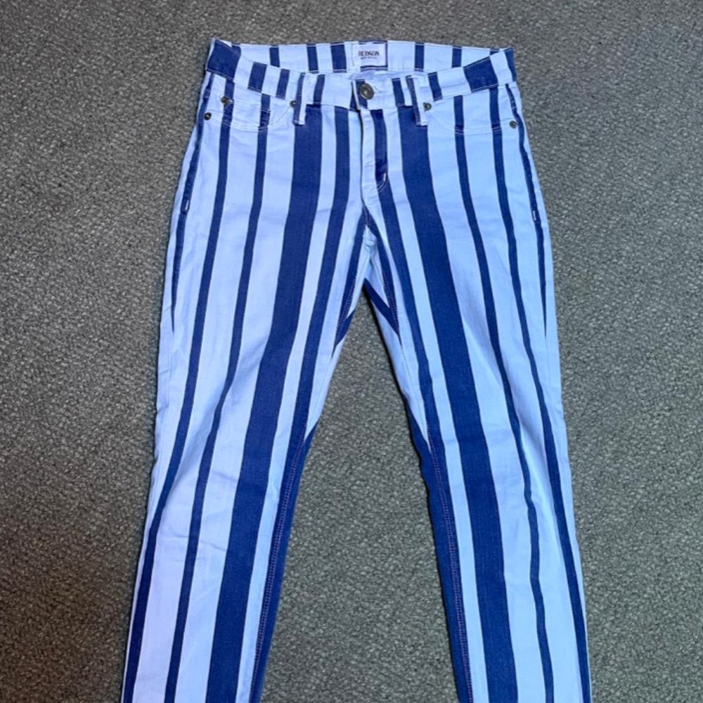 Hudson Pinstripe Jeans